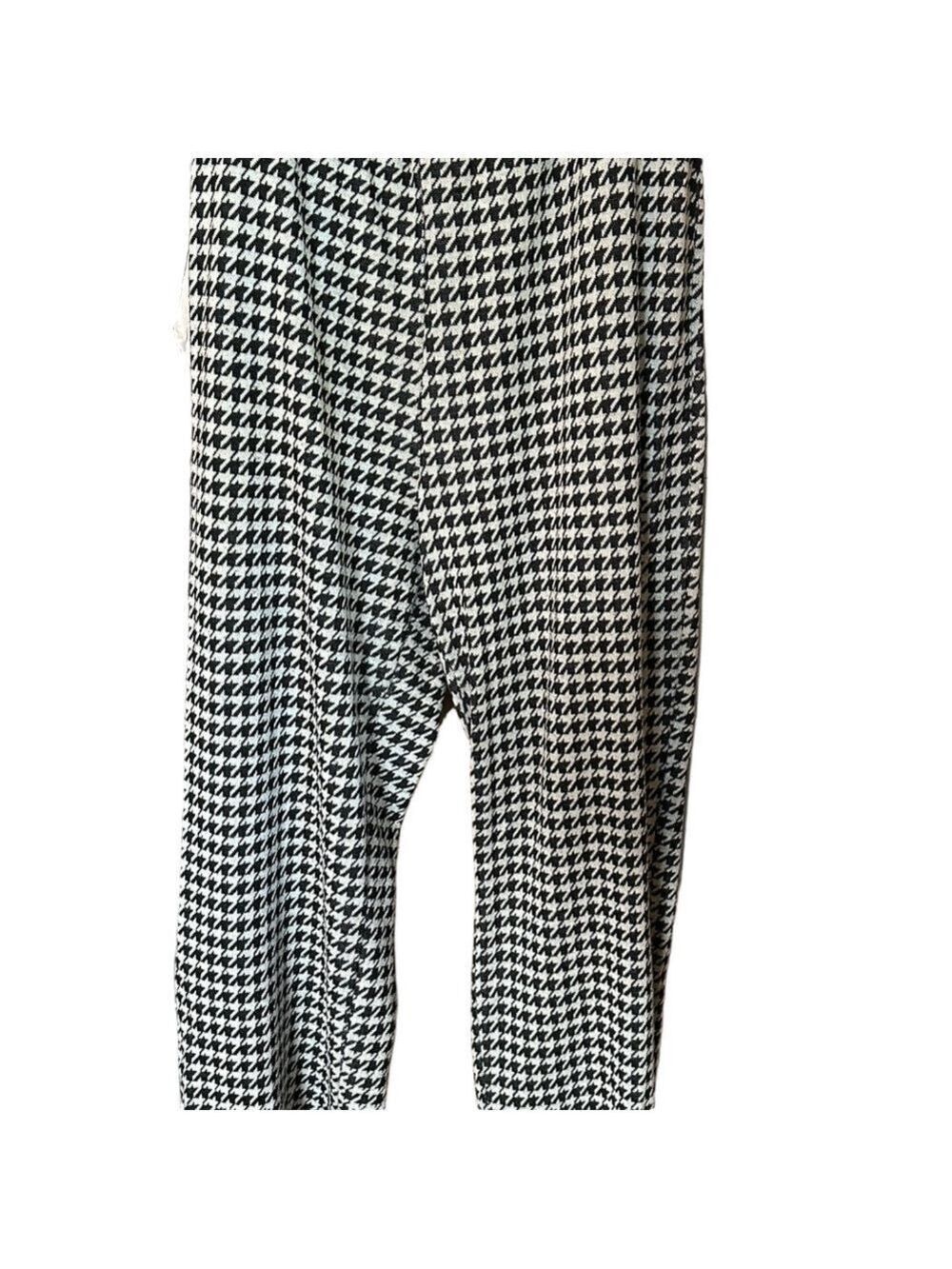 Sunny Leigh Black White Houndstooth Pants XL